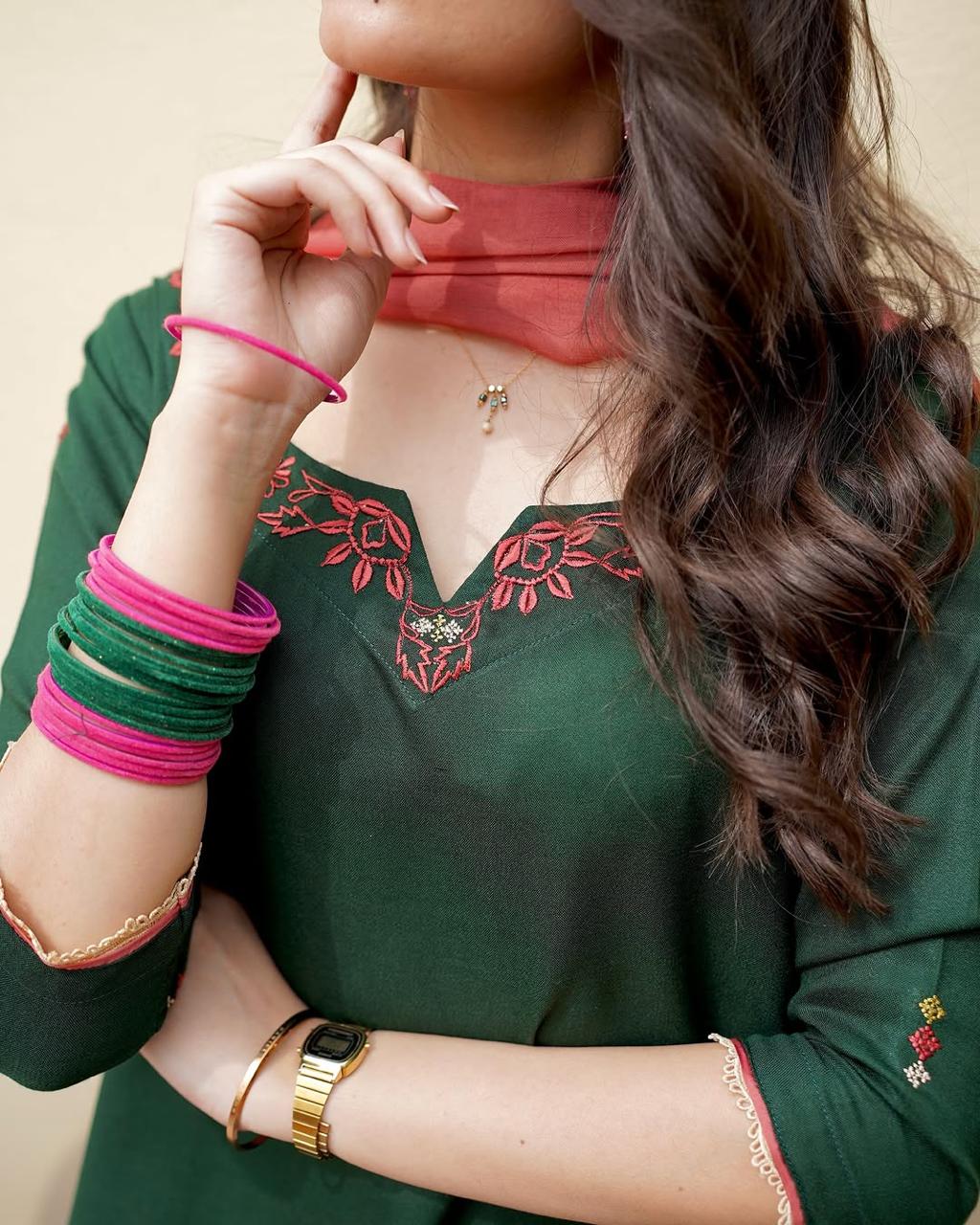 Hasena Emb Farshi Shalwar Set - Image 10