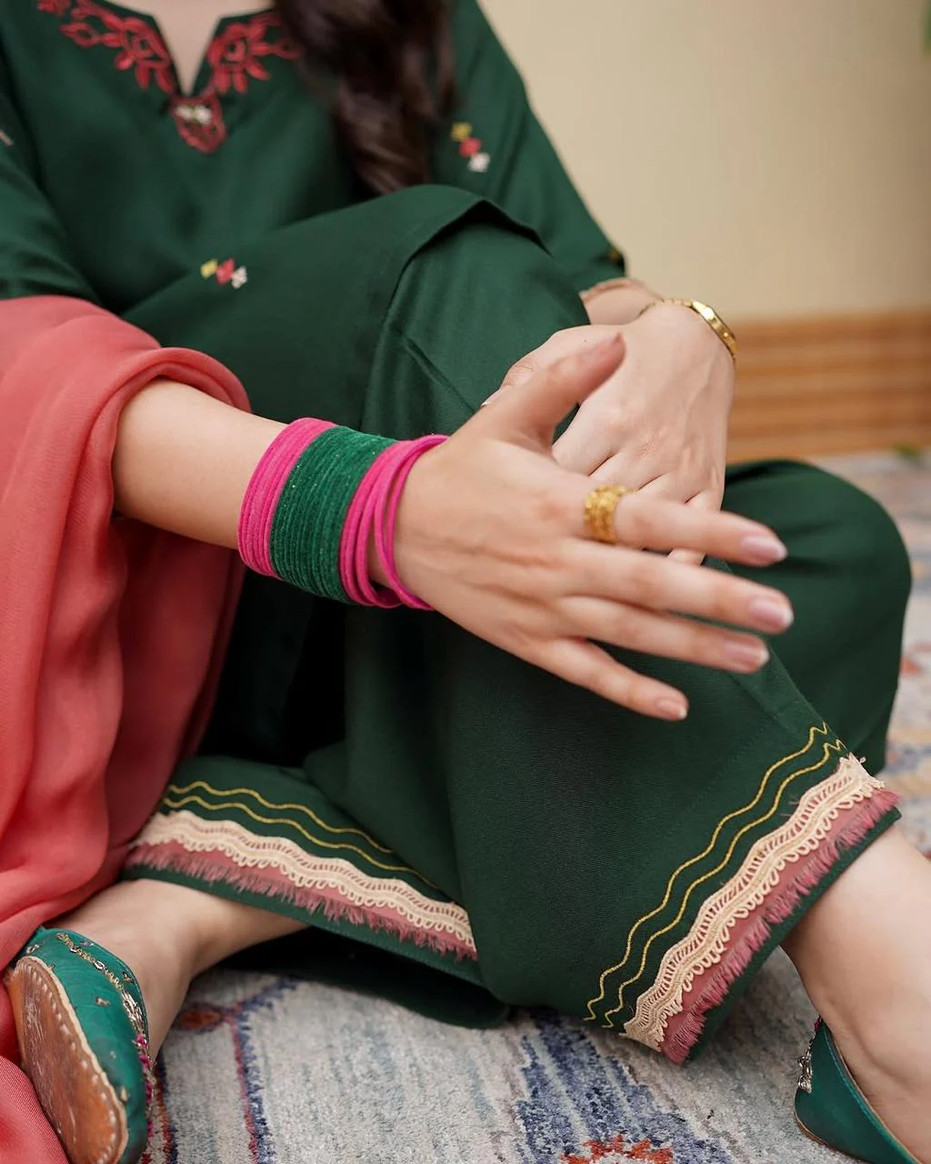 Hasena Emb Farshi Shalwar Set - Image 7