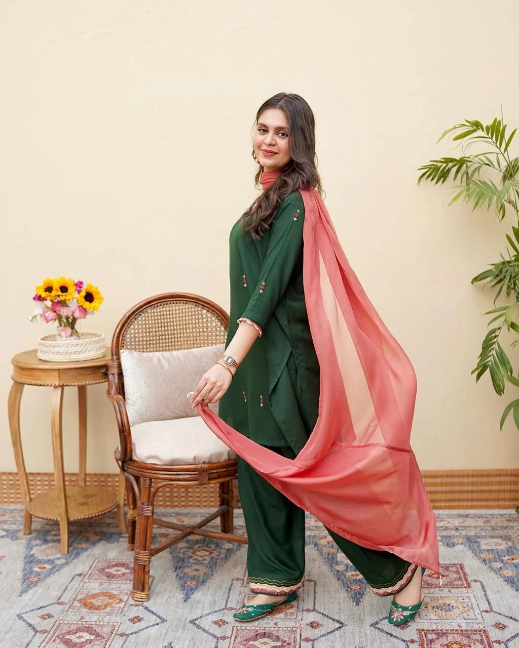 Hasena Emb Farshi Shalwar Set - Image 9