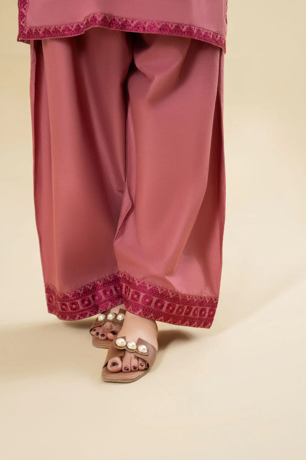 Ruby Pink Farshi Shalwar Set - Image 3