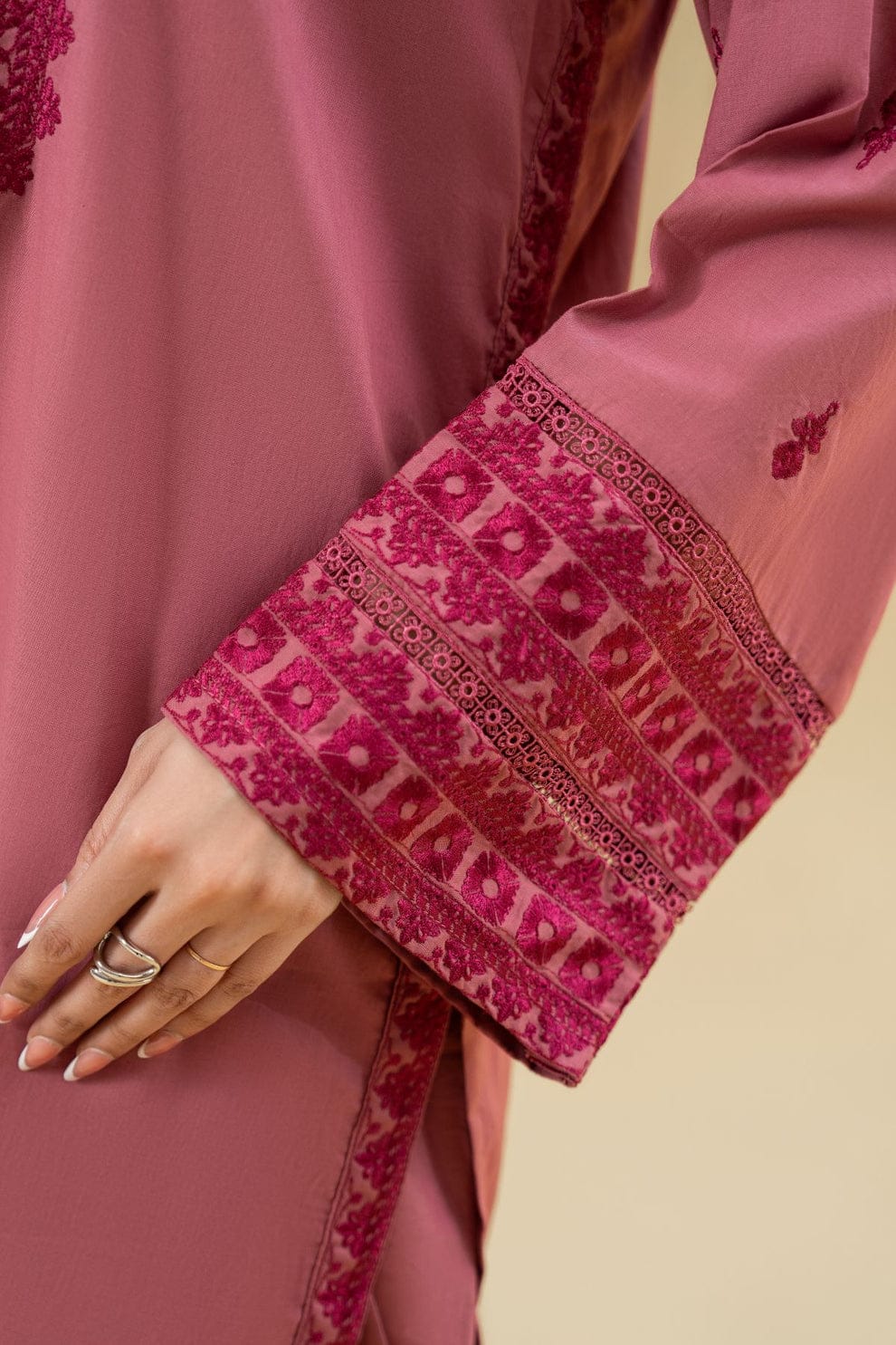 Ruby Pink Farshi Shalwar Set - Image 8